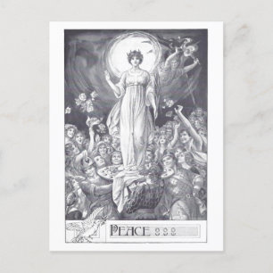 Vrede Anti-Oorlog Briefkaart  Illustratie