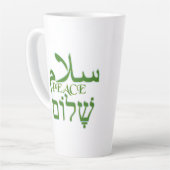 Vrede Arabisch & Hebreeuws Latte Mok (Linkerhoek)