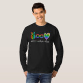 Vrede Autisme Liefde Oneindigheidssymbool Autisme T-shirt (Voorkant volledig)