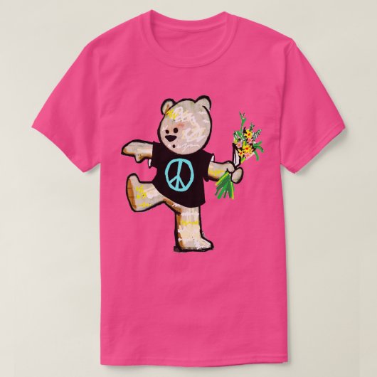 Vrede beer Graffiti 1 T-shirt (Design voorkant)