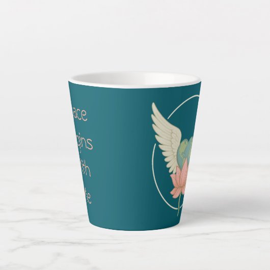 Vrede begint bij mij Latte Mok (Voorkant)