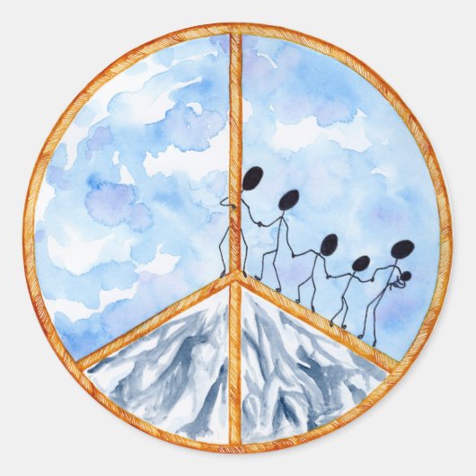 "Vrede begint bij mij" Sticker (Voorkant)