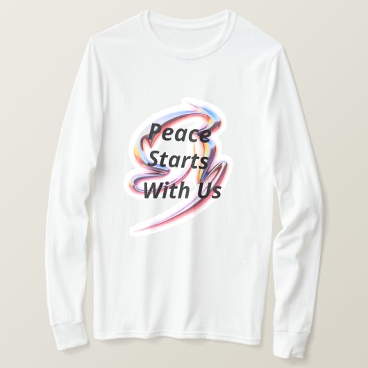 Vrede begint bij ons t-shirt (Design voorkant)