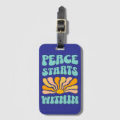 Vrede begint binnen bagagelabel (Voorkant (verticaal))