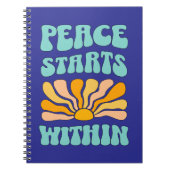 Vrede begint binnen notitieboek (Voorkant)