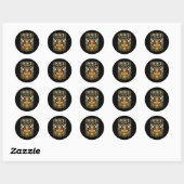 Vrede Begint Binnen Ronde Sticker (Vel)