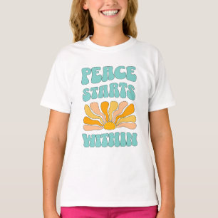 Vrede begint binnen t-shirt