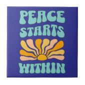 Vrede begint binnen tegeltje (Voorkant)