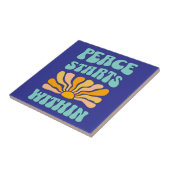 Vrede begint binnen tegeltje (Zijkant)