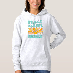 Vrede begint van binnen hoodie