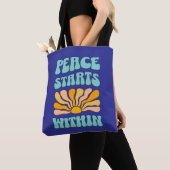 Vrede begint van binnen tote bag (Dichtbij)