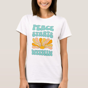 Vrede begint van binnenuit t-shirt