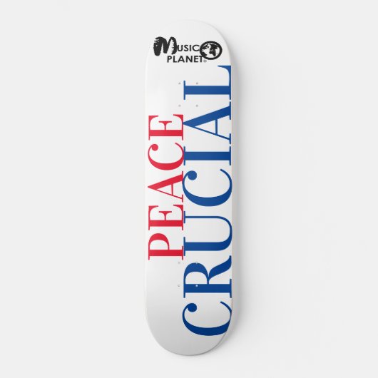 VREDE BELANGRIJK Skateboard (Voorkant)