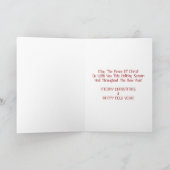 Vrede bij Kerstmis, SneeuwPijnboom Feestdagen Kaart (Binnen)