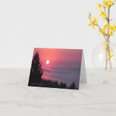 Vrede bij zonsondergang... kaart (Gele Bloem)