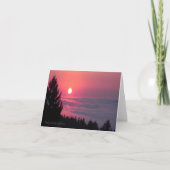 Vrede bij zonsondergang... kaart (Voorkant)