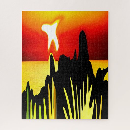 Vrede bij zonsopgang legpuzzel (Verticaal)