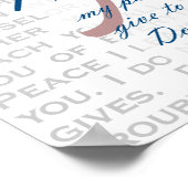 Vrede bijbel Verse bij Christelijke afdrukken Poster (Hoek)