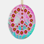 Vrede bloemen porseleinen ornament (Rechts)