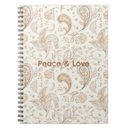 Vrede Boheem Hippie Jaren Zestig Paisley Notitieboek