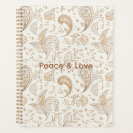 Vrede Boheem Hippie Jaren Zestig Paisley Planner