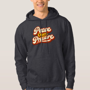 Vrede Boven Druk Retro70s Mentale Gezondheid Hoodie