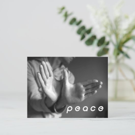 vrede briefkaart (Staand voorkant)