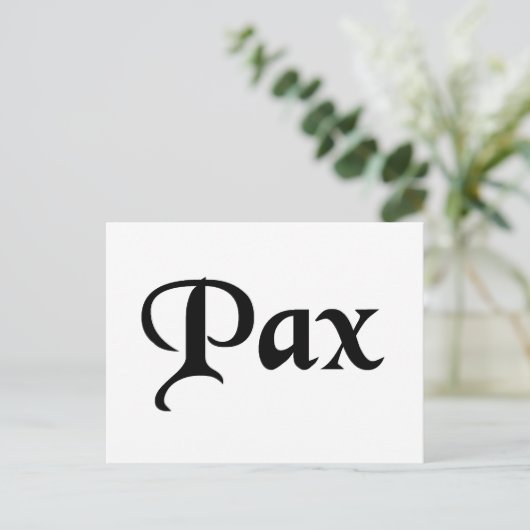 Vrede Briefkaart (Staand voorkant)