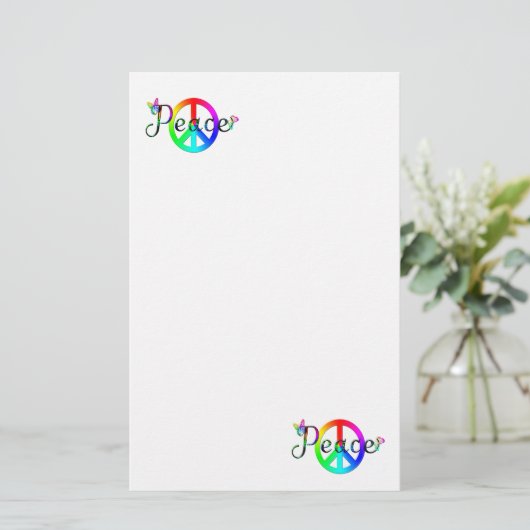 Vrede Briefpapier (Staand voorkant)