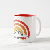 Vrede buiten tweekleurige koffiemok (Voorkant rechts)