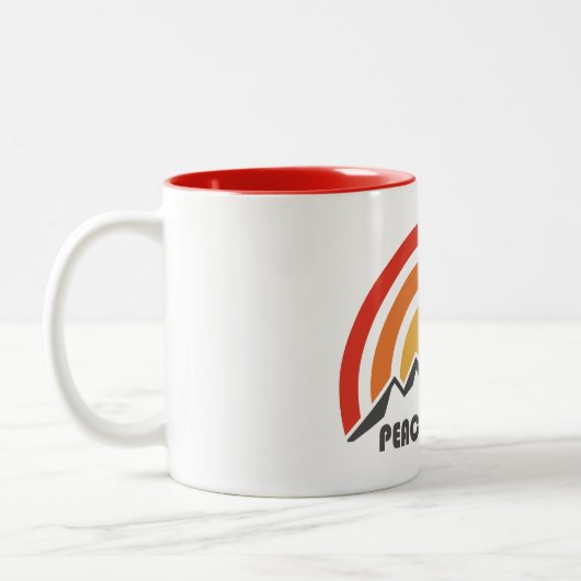 Vrede buiten tweekleurige koffiemok (Links)