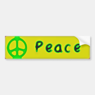 vrede bumpersticker