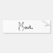 vrede bumpersticker (Voorkant)