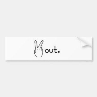 vrede bumpersticker