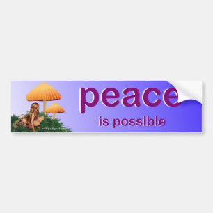 vrede bumpersticker