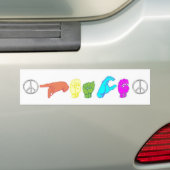 Vrede Bumpersticker (Op auto)