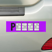 vrede bumpersticker (Op auto)
