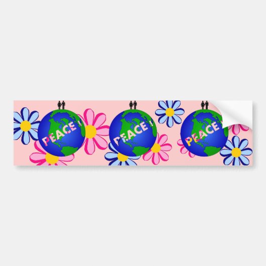 VREDE! BUMPERSTICKER (Voorkant)