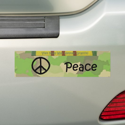 Vrede Bumpersticker (Op auto)