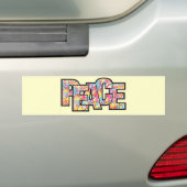 VREDE BUMPERSTICKER (Op auto)