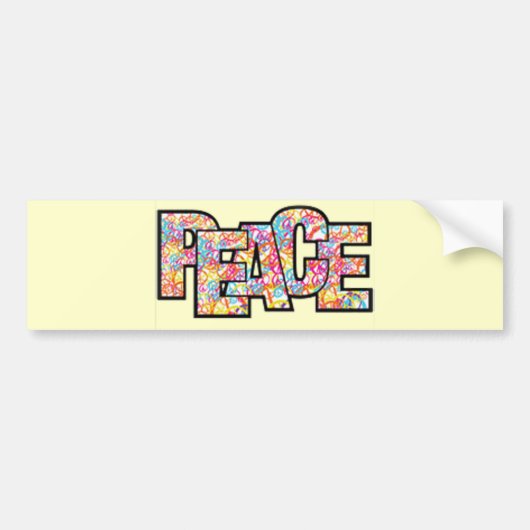 VREDE BUMPERSTICKER (Voorkant)