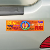 VREDE BUMPERSTICKER (Op auto)