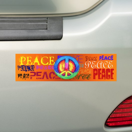 VREDE BUMPERSTICKER (Op auto)