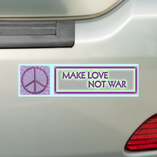VREDE BUMPERSTICKER (Op auto)