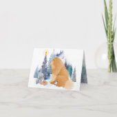 VREDE Chow-hond vakantie kunstkaarten ZIE BINNEN Feestdagen Kaart (Voorkant)