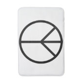 Vrede (CND) Badmat (Voorkant Verticaal)