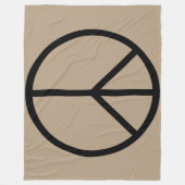 Vrede (CND) Fleece Deken (Voorkant)