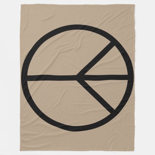 Vrede (CND) Fleece Deken (Voorkant)