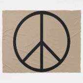 Vrede (CND) Fleece Deken (Voorkant (Horizontaal))