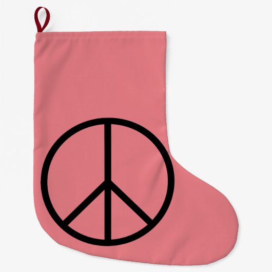 Vrede (CND) Grote Kerstsok (Voorkant)